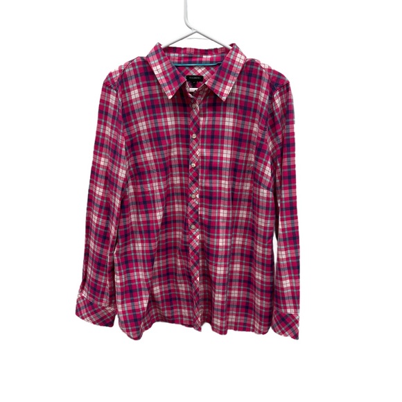 Talbots Tops - 14. Talbots Button Up Plaid Shirt